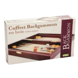 COFFRET BACKGAMMON ACAJOU...