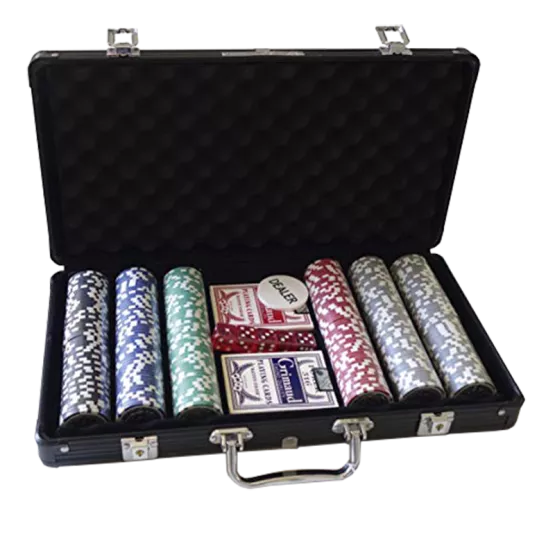 Poker - Mallette Premium Grimaud, 300 Jetons 11,5 G Marqués, 2 Jeux Grimaud