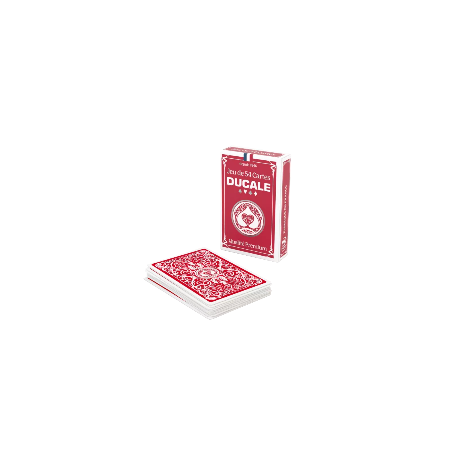 Jeu de 54 cartes Ducale - Bridge et Poker Basic Ecopack - Jeu classique