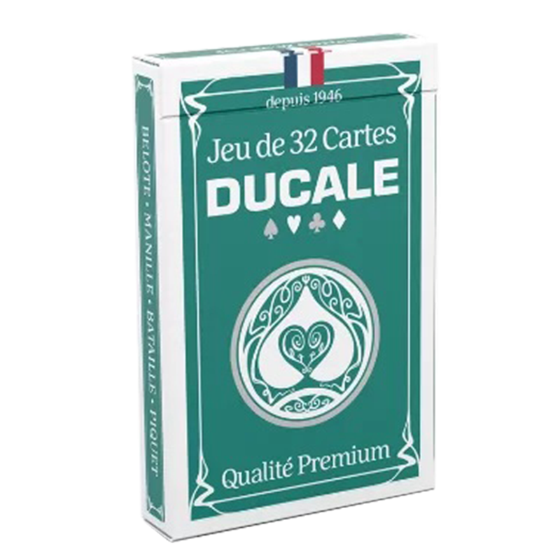 Ducale, Le Jeu Français Jeu de belote 32 Cartes - avec Grands