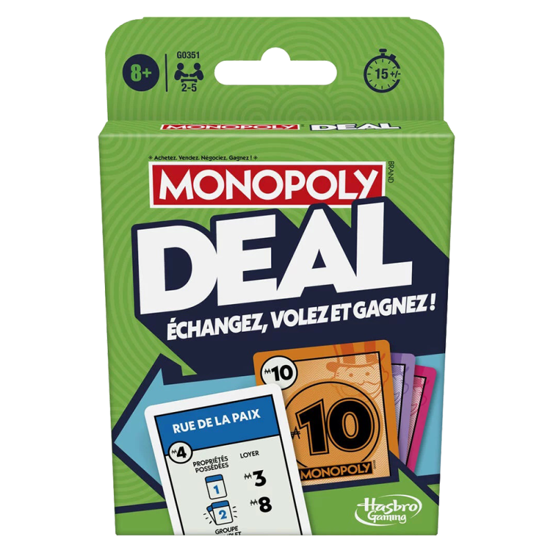 Jeu De Cartes Monopoly Deal - Monopoly