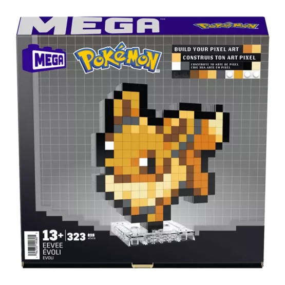 Pixel Art 3D Pokemon Évoli
