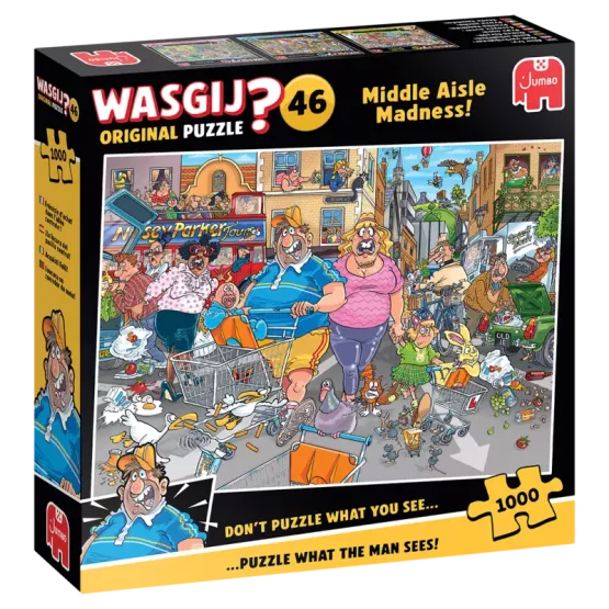 Wasgij Original 46 - 1000 Pcs - Frénésie D’achat Dans L’allée Centrale !