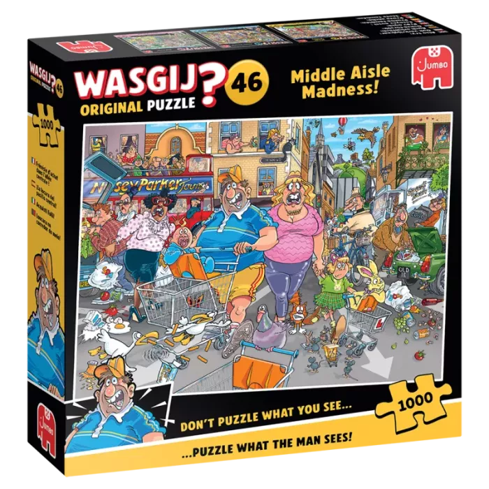 Wasgij Original 46 - 1000 Pcs - Frénésie D’achat Dans L’allée Centrale !