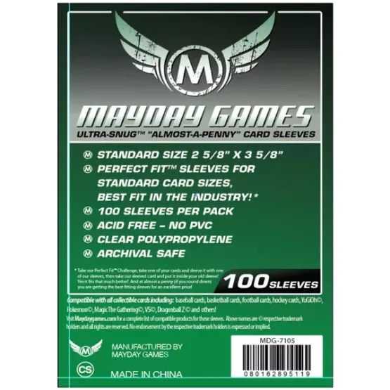 (Lot De 10X) Sleeves Mayday - 63,5X88Mm Almost-A-Penny Standard
