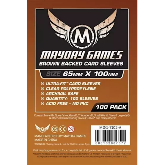 (Lot De 10X) Sleeves Mayday - 65X100Mm 7 Wonders Magnum Standard