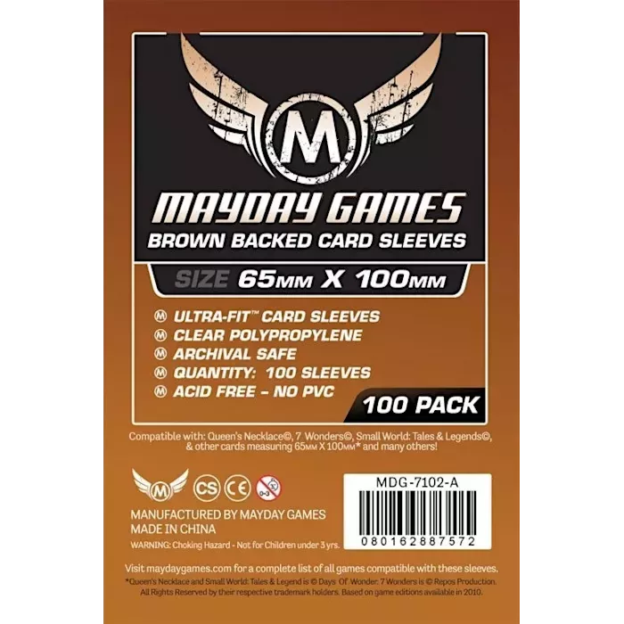 (Lot De 10X) Sleeves Mayday - 65X100Mm 7 Wonders Magnum Standard