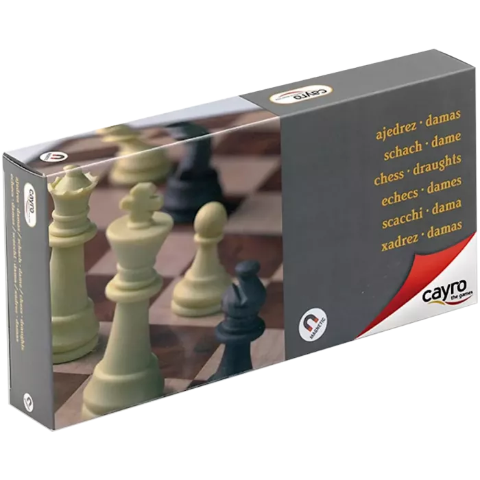 Échecs Et Dames Magnétiques 24X24 Cm