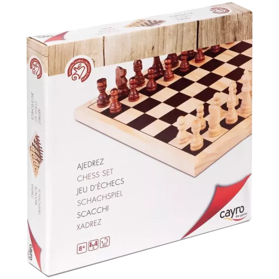 Echecs En Bois 30X30 Cm