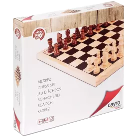 Echecs En Bois 30X30 Cm