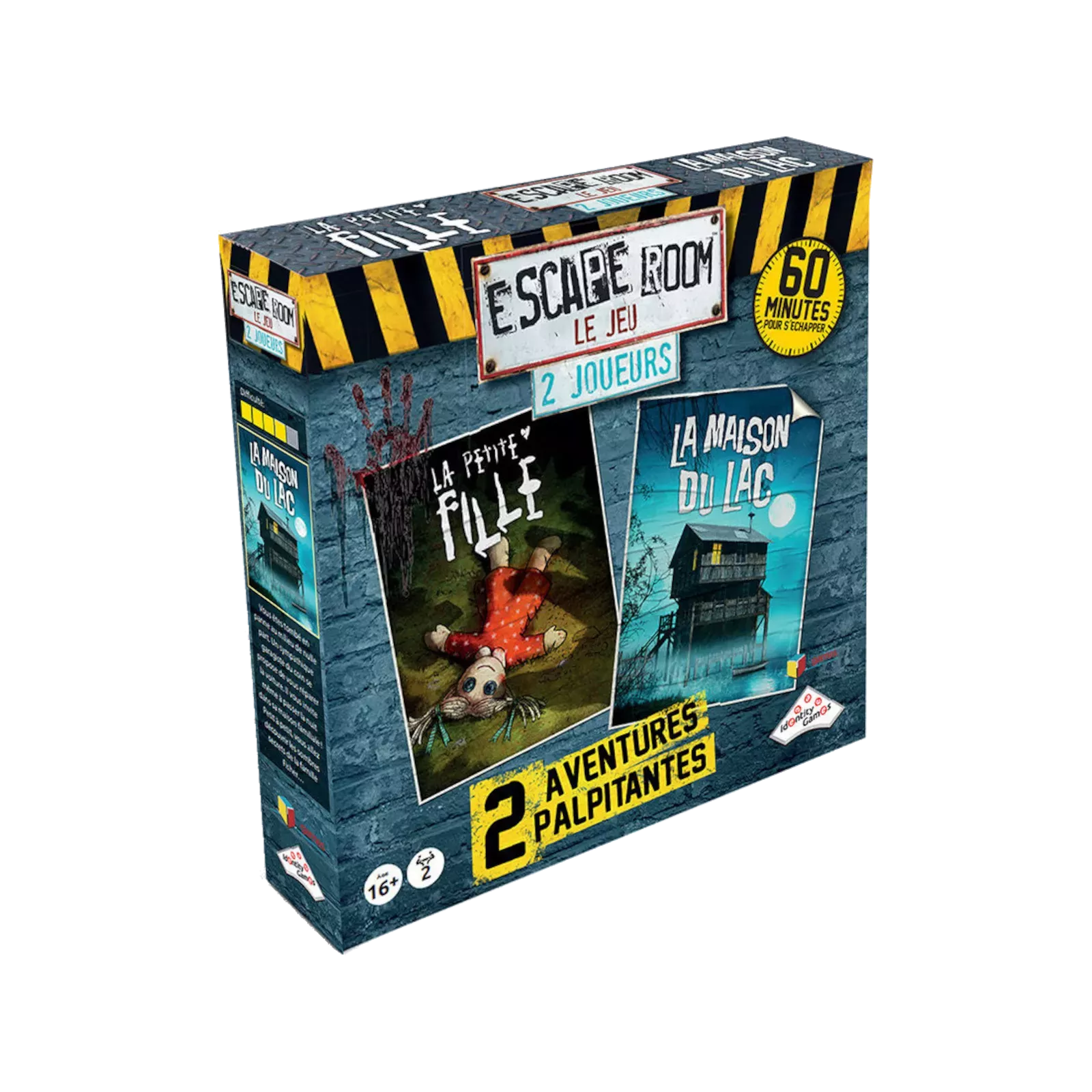 Escape Room Le Jeu - Coffret 2 Joueurs - 2 Aventures Complètes + Introduction