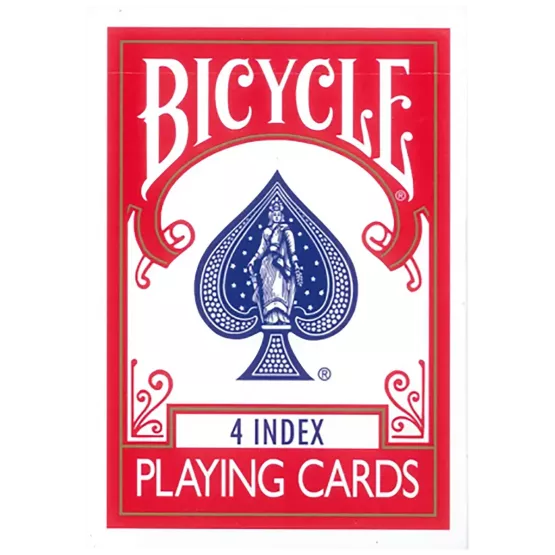 Bicycle "4 Index" Rouge (À  L'unité)