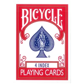 Bicycle "4 Index" Rouge (À  L'unité)