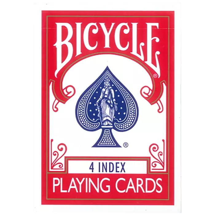 Bicycle "4 Index" Rouge (À  L'unité)