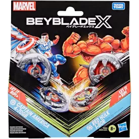 Beyblade X - Captain America Vs Red Hulk