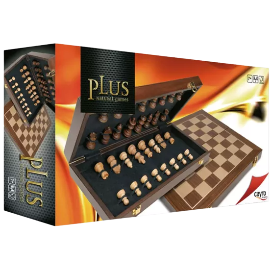 Échecs Luxe En Bois Marqueterie 41X41 Cm