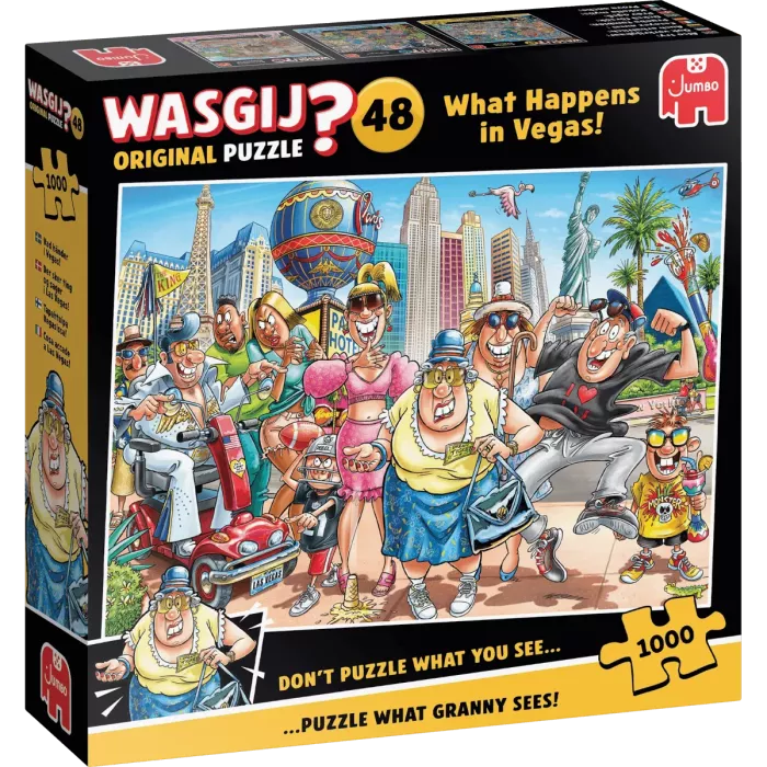 Wasgij Original 48 - 1000 Pcs - Ce Qui Se Passe À Vegas !