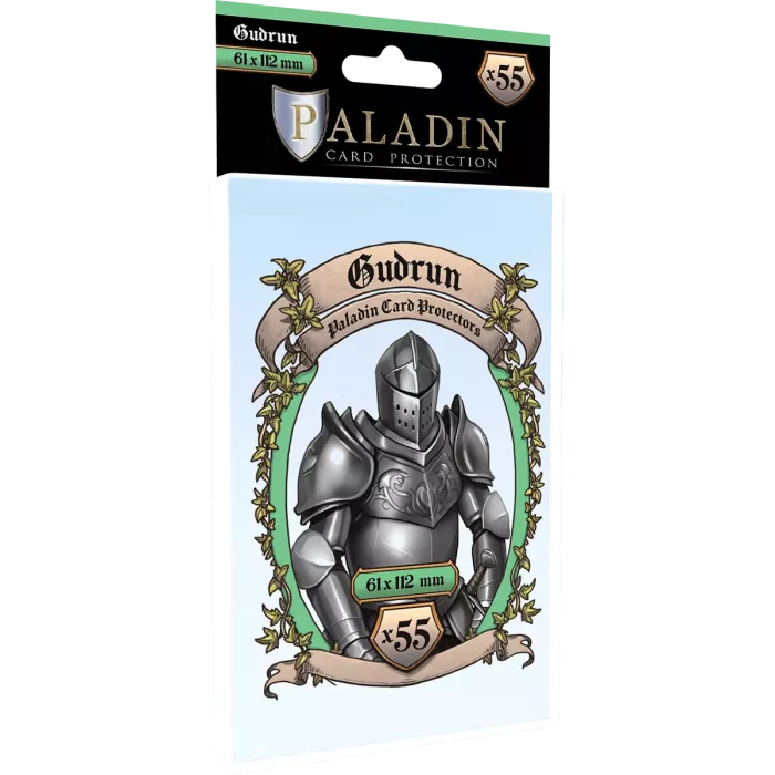 (Lot De 10) Sleeves Paladin - Gudrun Queen (French Tarot) - 61X112Mm