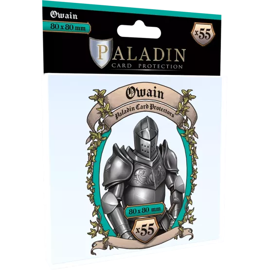 (Lot De 10) Sleeves Paladin - Owain (Large Square) - 80X80Mm