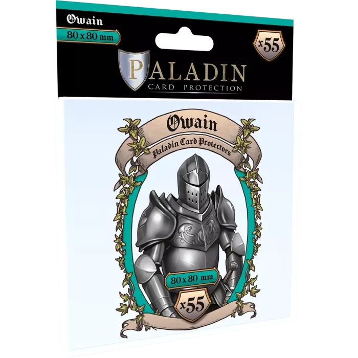 (Lot De 10) Sleeves Paladin - Owain (Large Square) - 80X80Mm