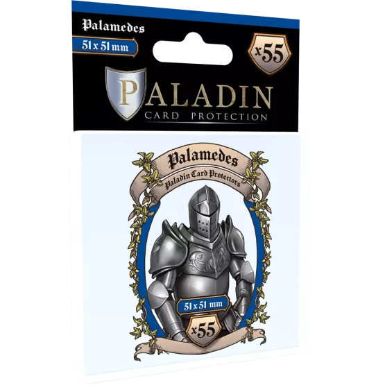 (Lot De 10) Sleeves Paladin - Palamedes (Small Square) - 51X51Mm