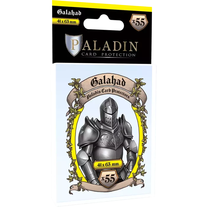 (Lot De 10) Sleeves Paladin - Galahad (Mini American) - 41X63Mm