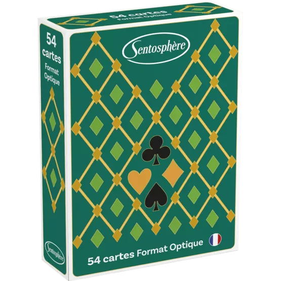 Jeu De 54 Cartes - Optique Vert