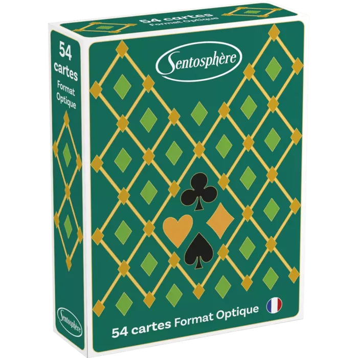 Jeu De 54 Cartes - Optique Vert