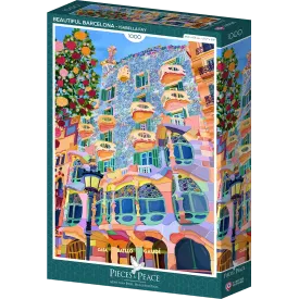 Puzzle Magnifique Barcelone - 1000 Pièces