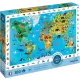 Puzzle 100 Pièces - Planisphère Des Animaux