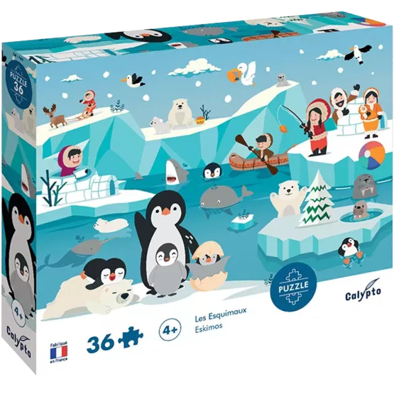 Puzzle 36 Pièces - Les Esquimaux
