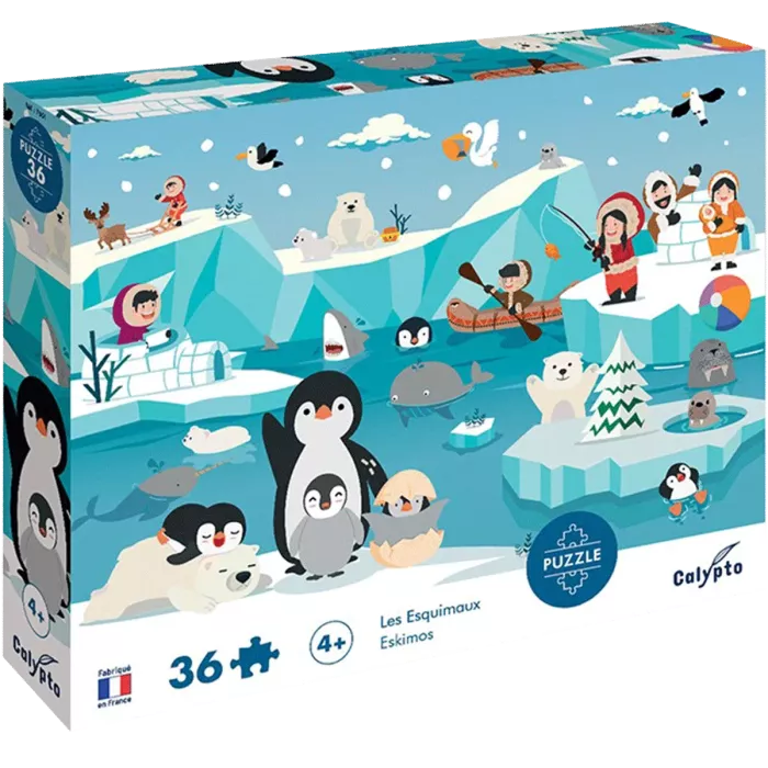 Puzzle 36 Pièces - Les Esquimaux