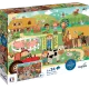 Puzzle 2X24 Pièces - Ferme Et Ville