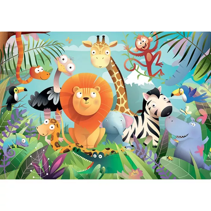 Puzzle 2X24 Pièces - Animaux Sauvages