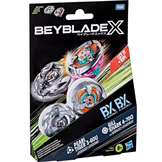 Beyblade X - Dual Pack - Gill Shark Vs Pearl Tiger